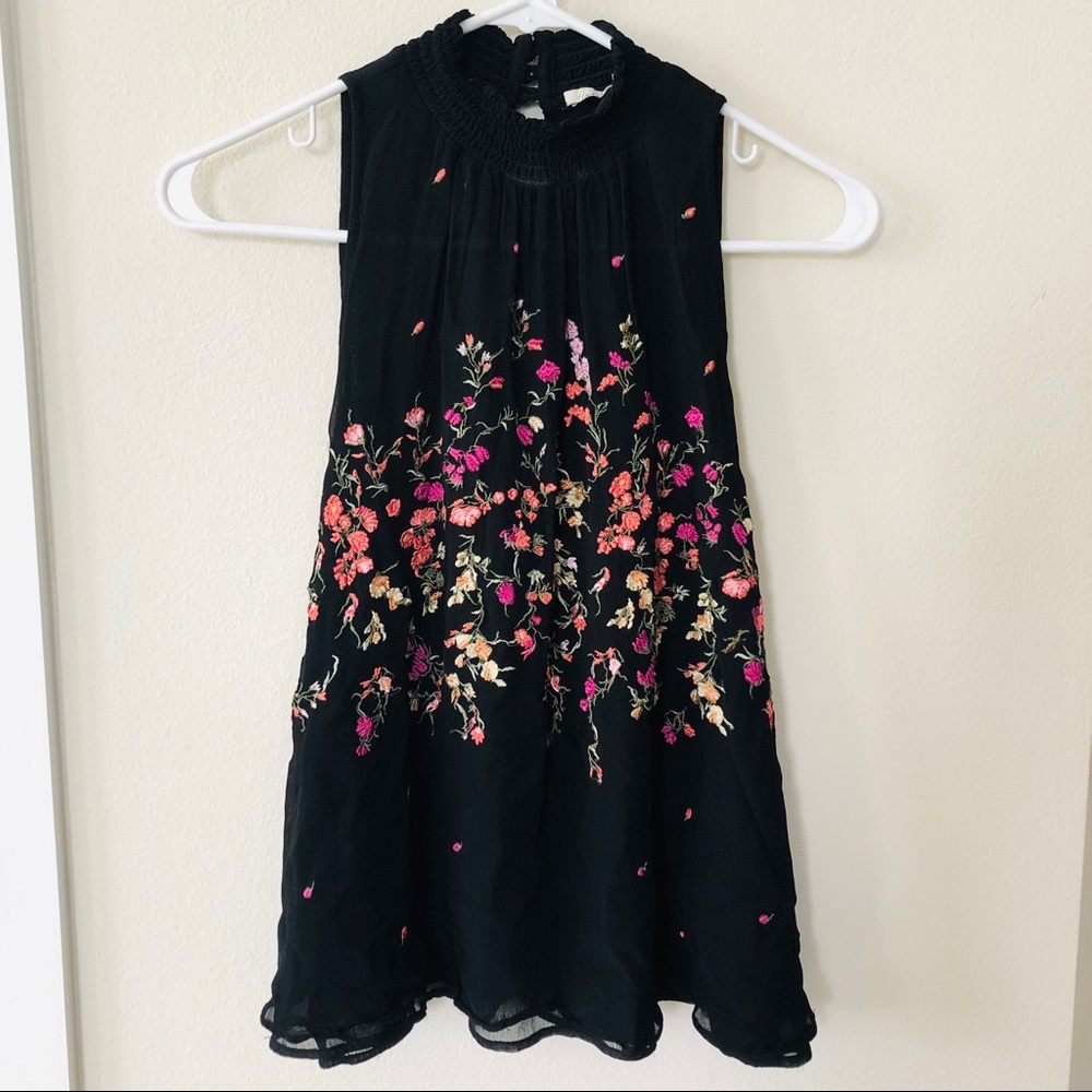 {Anthropologie} Floreat Floral Top